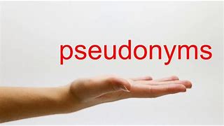Image result for pseudonym