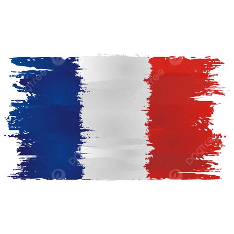 Brush Strokes Flag Of France Vector, France, Flag, Brush Strokes PNG and Vector with Transparent ...