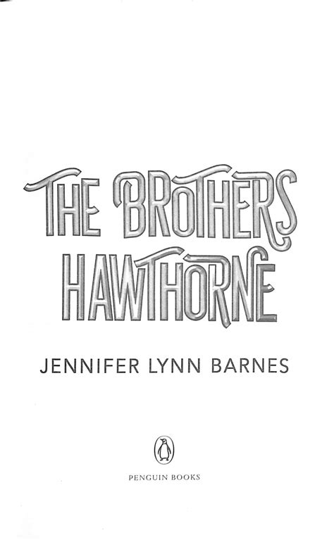 The Brothers Hawthorne by Barnes, Jennifer Lynn (9780241638477 ...