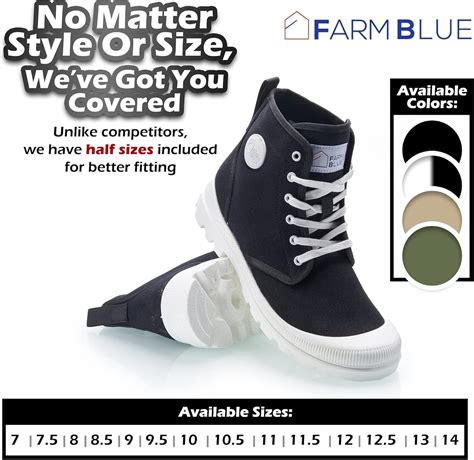 Buy Farm Blue Men's Ranger Boots - High Top Hiking Shoes for Men ...