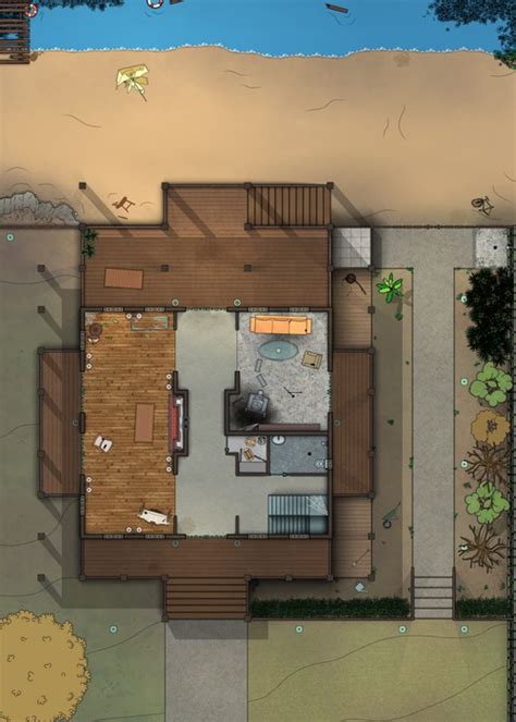 Sea Side Cottage Map | Cthulhu Architect