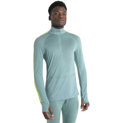 Icebreaker Maillot Manches Longues Homme - Merino 125 ZoneKnit™ Half ...