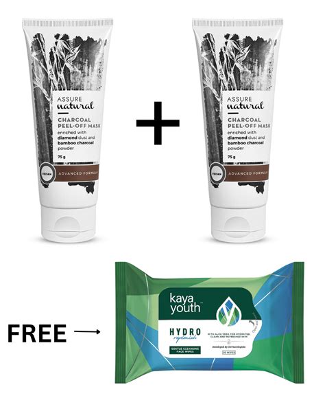 Vestige Assure Natural Charcoal Peel-Off Mask (75 g)- PACK OF 2 - Kaya ...