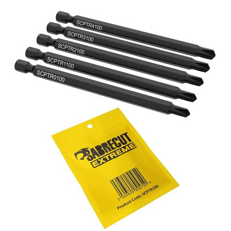 5 x SabreCut SCPTR100 Tri Wing TriWing Security Screwdriver Bits Tip ...