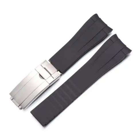 Rubber Silicone Oyster Clasp Premium Watch Straps