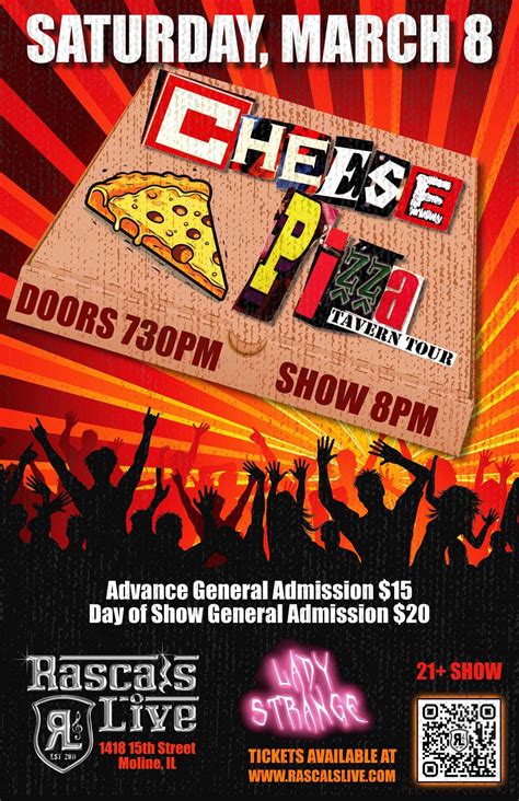 Cheese Pizza Tavern Tour, w/special guest Lady Strange returns to ...