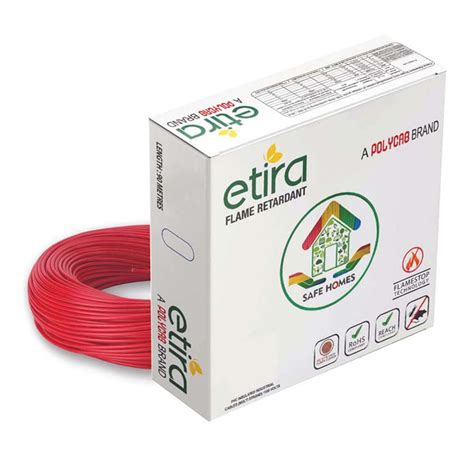 Polycab Etira PVC Insulated Domestic Electrical Wire - 90 Meter ...