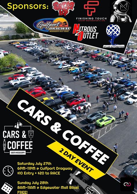 Cars & Coffee: Summer 2024, Edgewater Mall, Biloxi, 28 July
