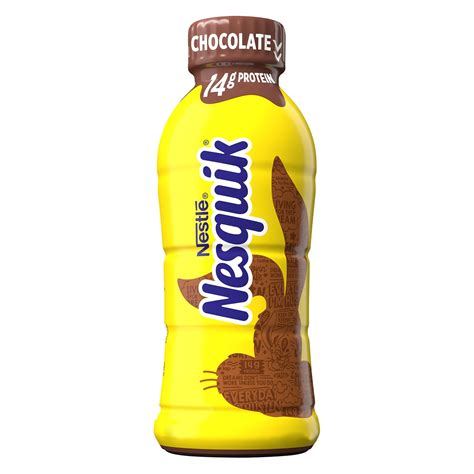 Buy NESQUIK Chocolate Lowfat Milk | Protein Drink | 14 Fl. Oz. Bottle ...