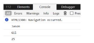 Use F12 Console for JavaScript Loop 的图像结果