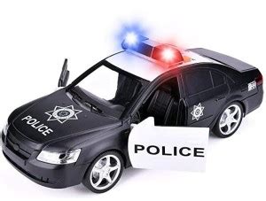 IndusBay Friction Powered Police Car 1:16 Kids Plastic Toy Rescue ...