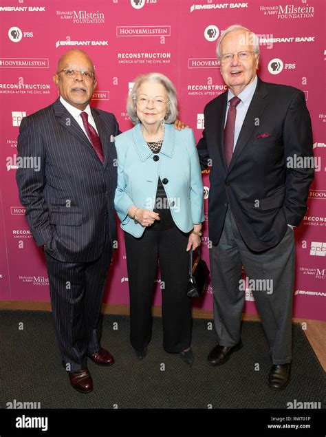 New York, NY - March 4, 2019: Henry Louis Gates Jr., Judith Suzanne ...