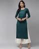 Buy Teal Kurtas for Women by YUFTA Online | Ajio.com