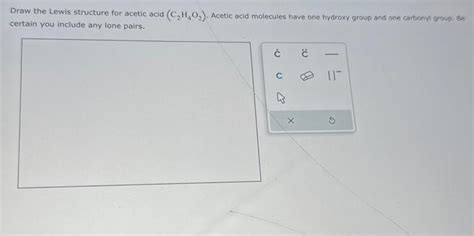 Image result for C2H4O2 Lewis Structure