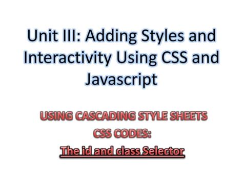 Image result for ID Class Selector CSS