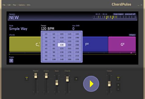 Dance music - Example - ChordPulse music software