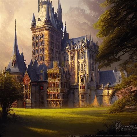 ArtStation - Gothic revival architectural style castles