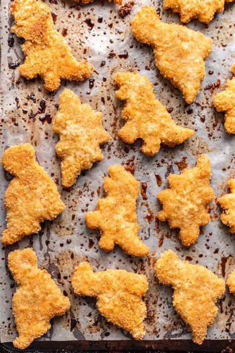 Dinosaur Chicken Nuggets (Baked) - Your Home, Made Healthy