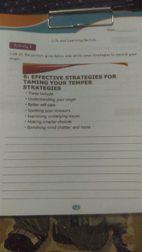 Look at the picture given below and write some strategies to control ...