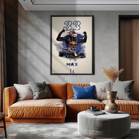 Red Bull, Max Verstappen Inspired by Poster, F1 Merch, Poster, Red Bull Racing, F1, Formula 1 ...