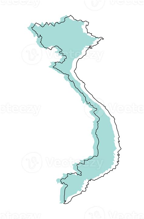Vietnam map 3d 26266778 PNG