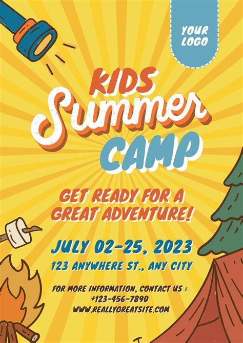Free Summer Camp Flyer Template - Templates.maexproit.com