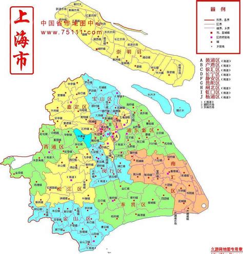2020最新上海市行政区划地图查询，上海市行政区划地图高清版下载，上海市行政区划地图中文版大图 - 8264户外8264.com