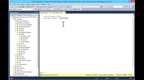 How to Change Column Name in SQL 的图像结果