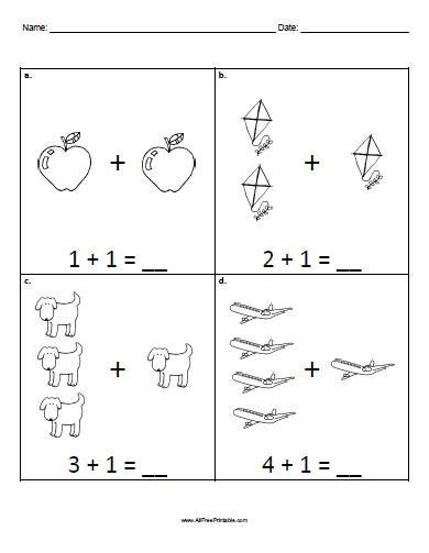Image result for Free Printable Basic Math Addition Worksheets