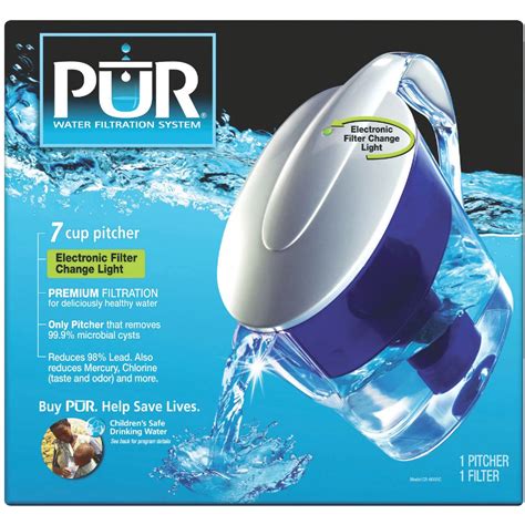 Pur 7-Cup Water Filter Pitcher, Blue | Do it Best