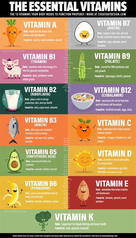 Image result for Vitamins Examples