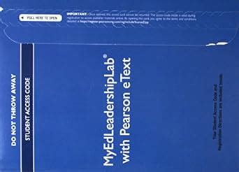Buy NEW MyLab Ed Leadership with Video-Enhanced Pearson eText ...