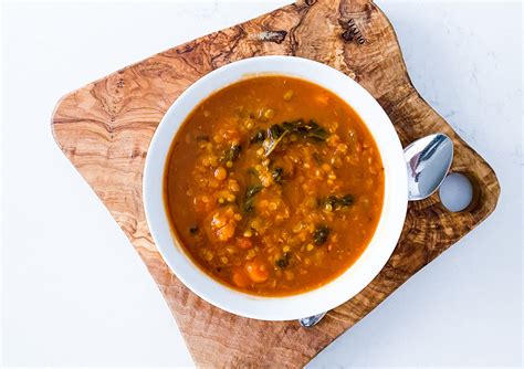 Lentil and Kale Soup - Tilly's Nest