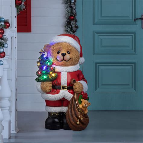 25 Inch (64cm) Santa Teddy Bear Greeter with Presents & 8...