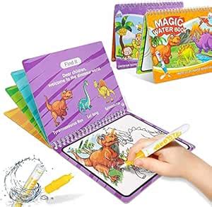 Buy SNOWIE SOFT ® Magic Water Coloring Book, Water Doodle Book with 2 ...