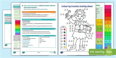 👉 Y3 Maths Intervention Add Fractions with Same Denominator