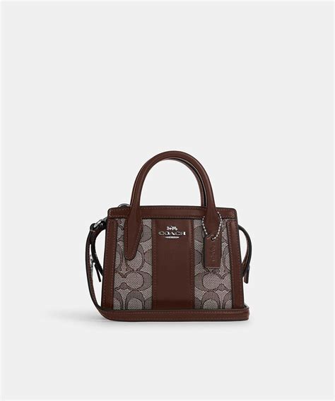 COACH ANDREA MINI CARRYALL BAG IN SIGNATURE JACQUARD CU986 SVS8S | LINE ...
