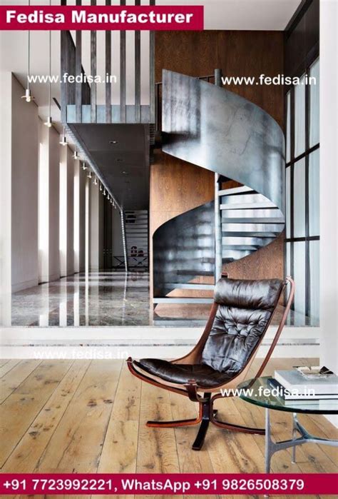Interior Steel Stairs, Rod Stair Railing | Living room stairs