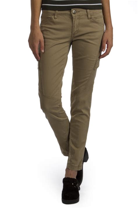 Womens Khaki Cargo Pants