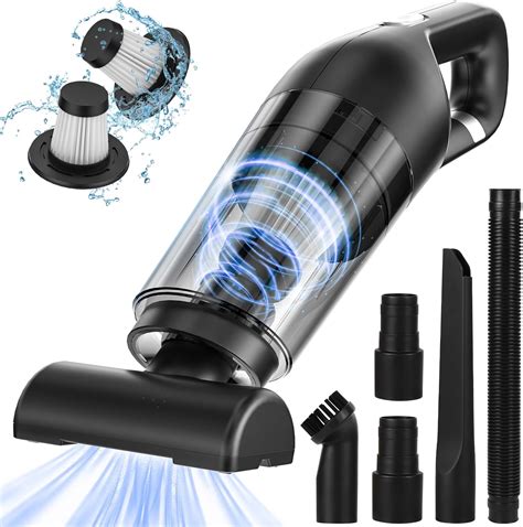 Mini Aspiradora de Mano sin Cable Aspirador Coche Potente Aspirapro ...