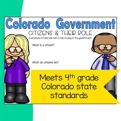 Colorado Statehood And Government Unit - Colorado State Study - The ...