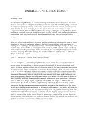 Image result for Overhand Stoping Mining Method