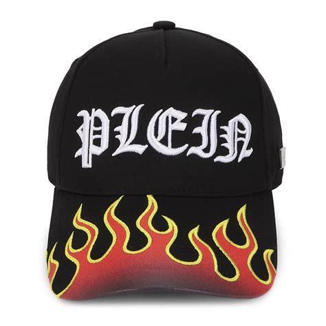 Buy Philipp Plein Men Black Fire Plein Baseball Cap for Men Online ...