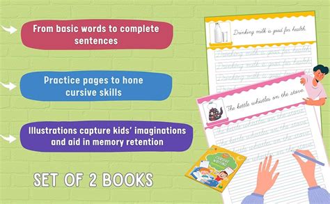 Cursive Writing Books - Words and Sentences (Set of 2 Handwriting Books ...