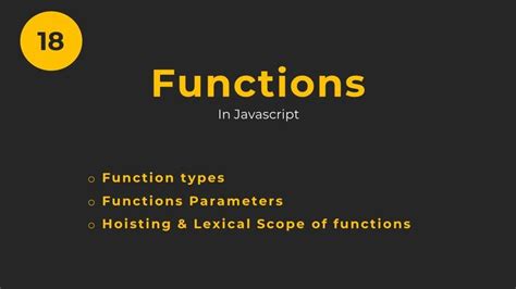 Function Declaration in Javascript | Functions Type - 1 | Javascript ...