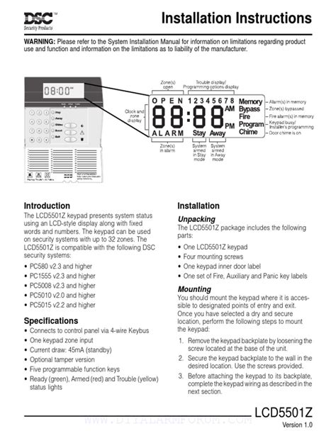 DSC LCD5500Z Programming 的图像结果