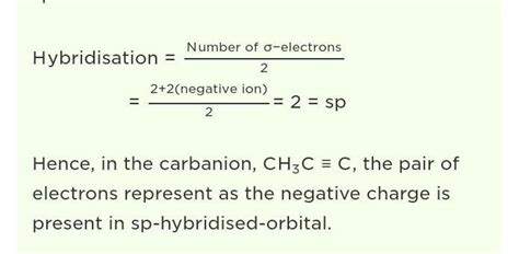 The pair of electrons in the given carbanion, `CH_(3)C-=C^(Theta)` is ...