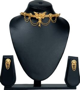 BEAUTY BURST Copper Gold-plated Gold Jewellery Set Price in India - Buy ...