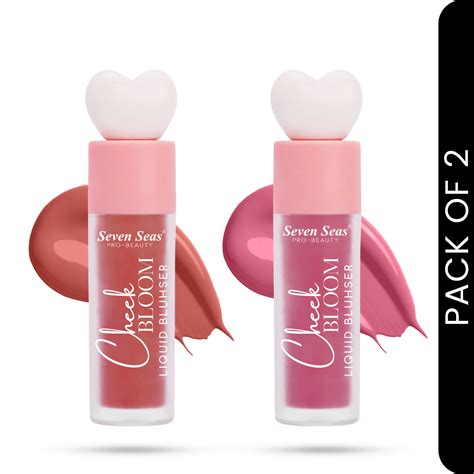 Seven Seas Cheek Bloom Liquid Blusher & Lip Gloss Combo – Seven Seas ...