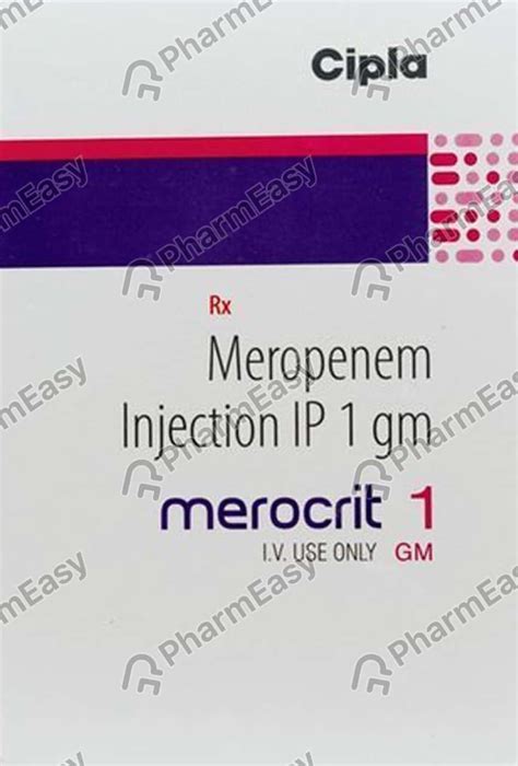 Merocrit 1 G Powder For Injection (1): Uses, Side Effects, Price ...